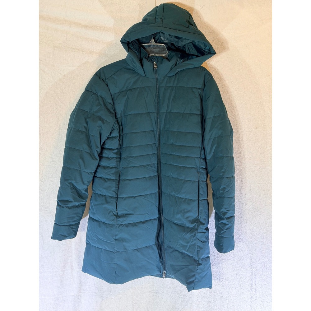 Swiss Tech Womens Green Hooded Puffer Jacket Coat SW40100014567 L 12-14